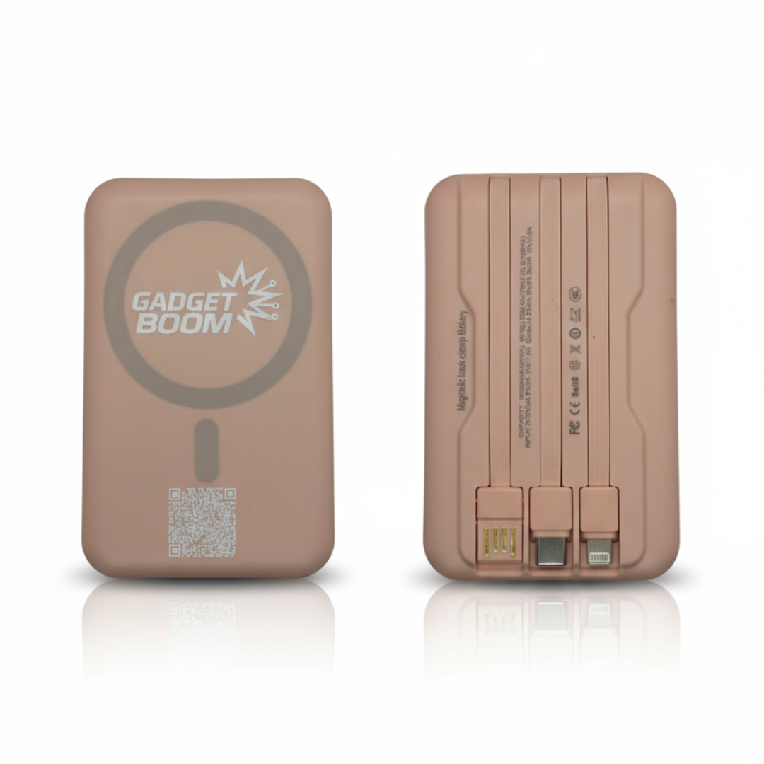 סוללת גיבוי מגנטית 10,000mAh מטעין 3 מכשירים במקביל.